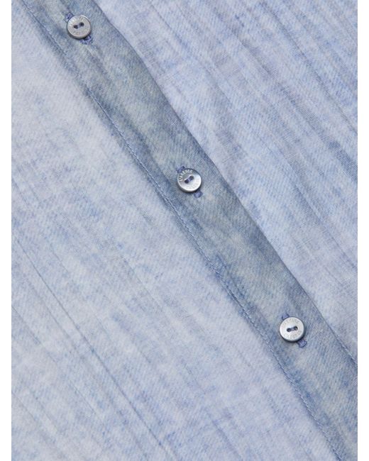 L'Agence Blue Jayleen Blouse Top