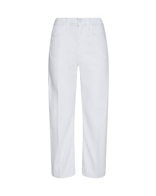 L'Agence White Mallis Bow-Leg Jean