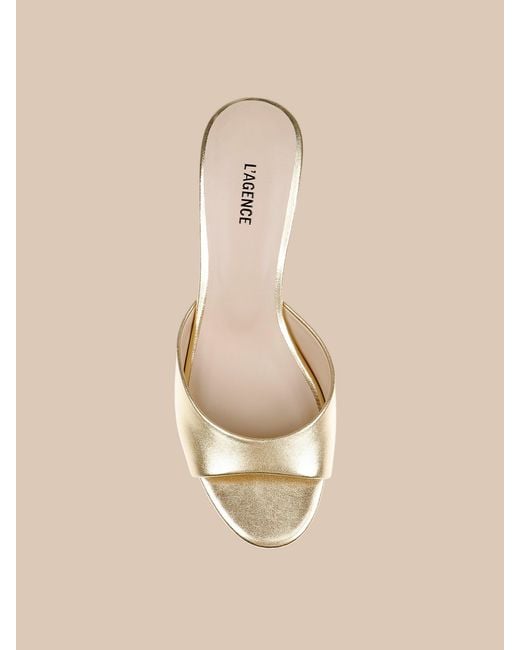 L'Agence Natural Arleen Kitten-Heel Mule