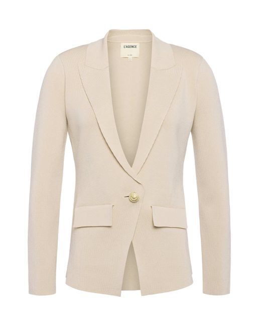 L'Agence Blue 'Agence Chamberlain Knit Blazer