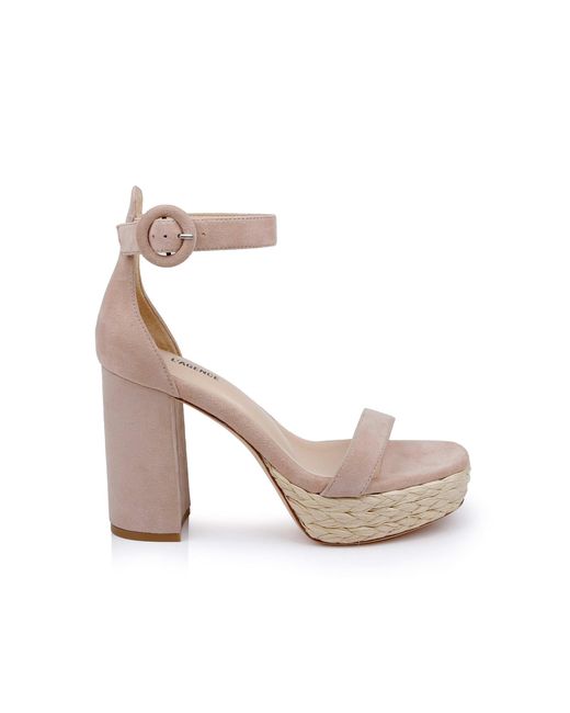 L'Agence White Avia Platform Heeled Sandal