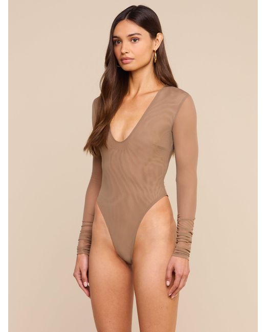 L'Agence Natural Thalassa High-Leg Bodysuit