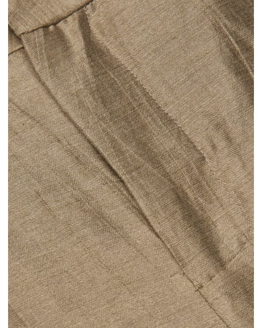 L'Agence Natural Allanah Linen-Blend Trouser