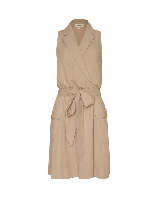 Robe En Lin Mélangé Cosima, Amande L'Agence en coloris Natural