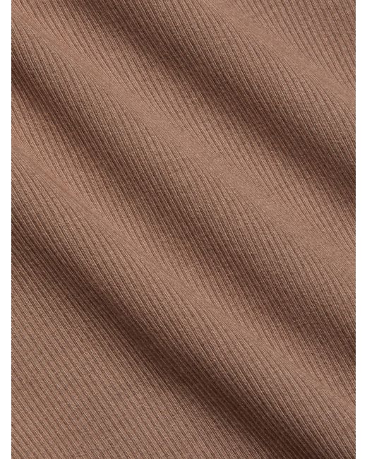 L'Agence Brown Nica Scoopneck Bodysuit