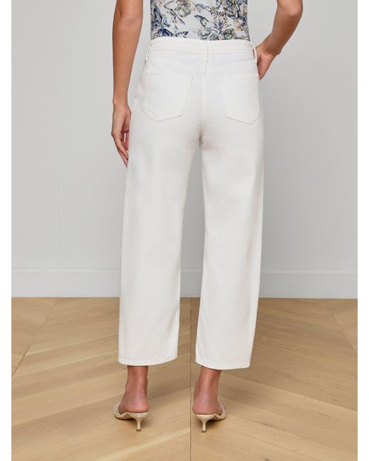 L'Agence White Mallis Bow-Leg Jean