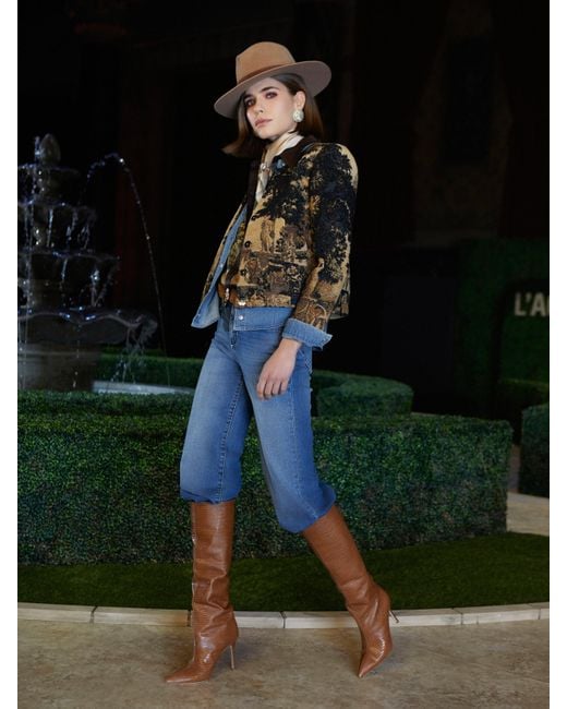 L'Agence Blue Isla Shirt