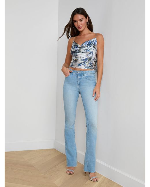 L'Agence Blue Ruth Straight-Leg Jean