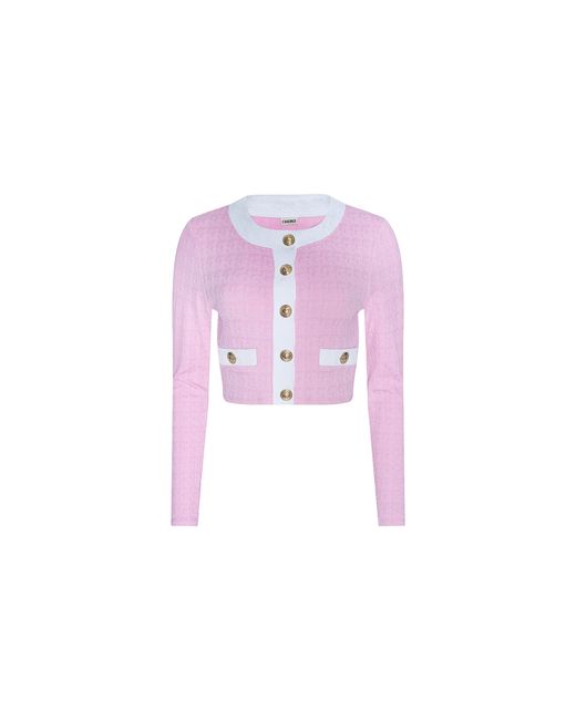 L'Agence Pink 'Agence Adaline Cardigan Cover-Up