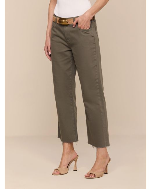 L'Agence Natural Wanda Cropped Wide-Leg Jean