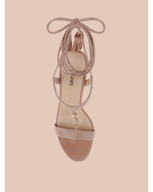 L'Agence Natural Bond Suede Sandal