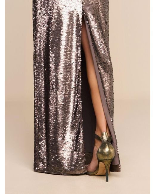L'Agence Natural Karma Sequin Maxi Dress