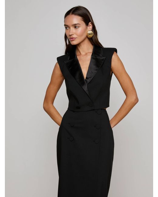 L'Agence Black Hollis Vest