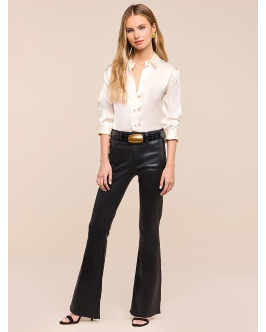 L'Agence Black Petite Marty Coated Jean