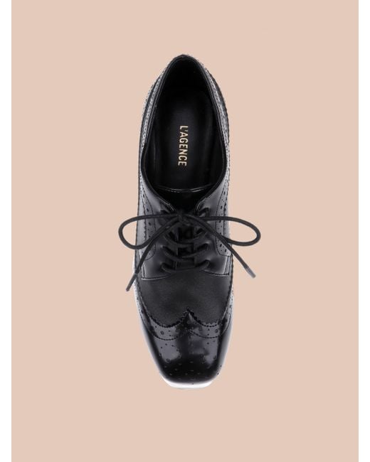 L'Agence Black Tania Oxford Pump