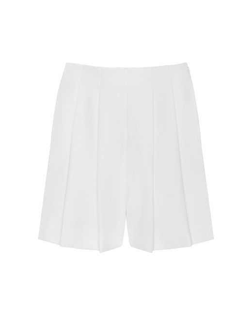 L'Agence White Naamah Pleated Short
