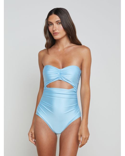 L'Agence Blue Lily One-Piece Swimsuit