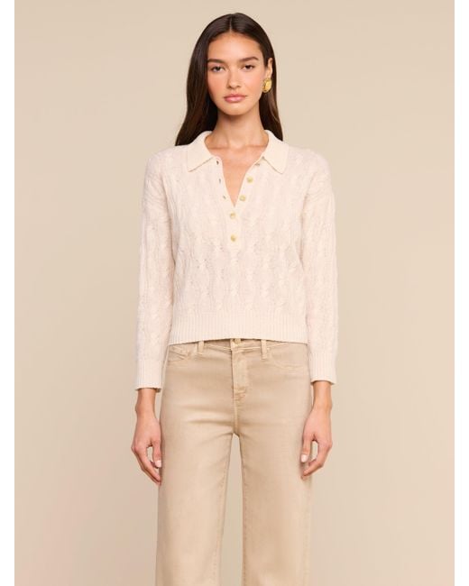 L'Agence Natural 'Agence Airy Cable Knit Sweater