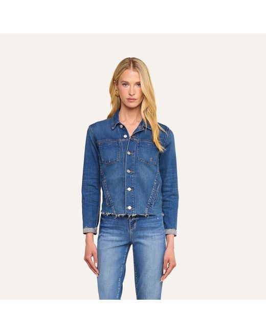 L'Agence Blue Janelle Denim Jacket