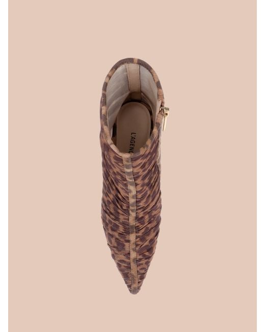 L'Agence Brown Fulton Mesh Bootie