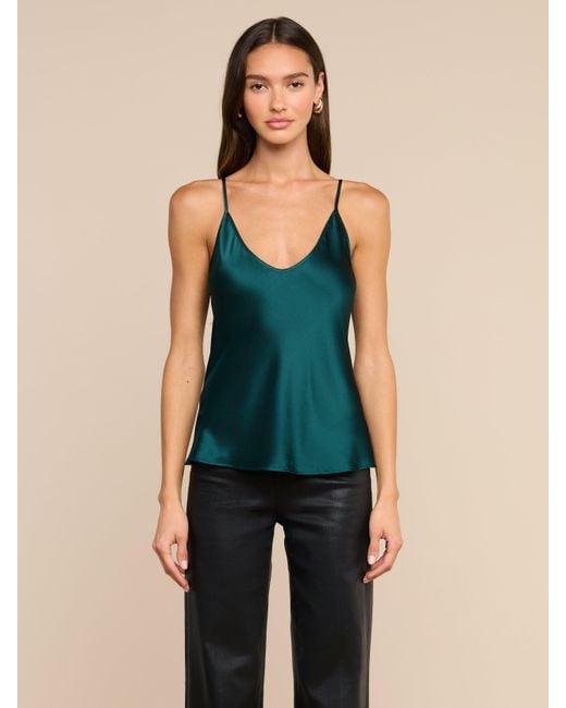 L'Agence Green Lexi Silk Camisole