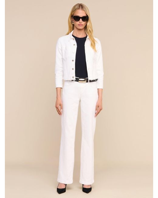 L'Agence White Janelle Denim Jacket