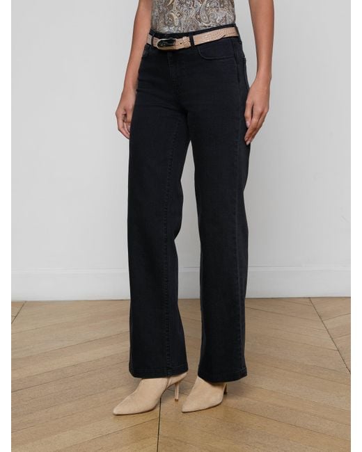 L'Agence White Scottie Wide-Leg Jean