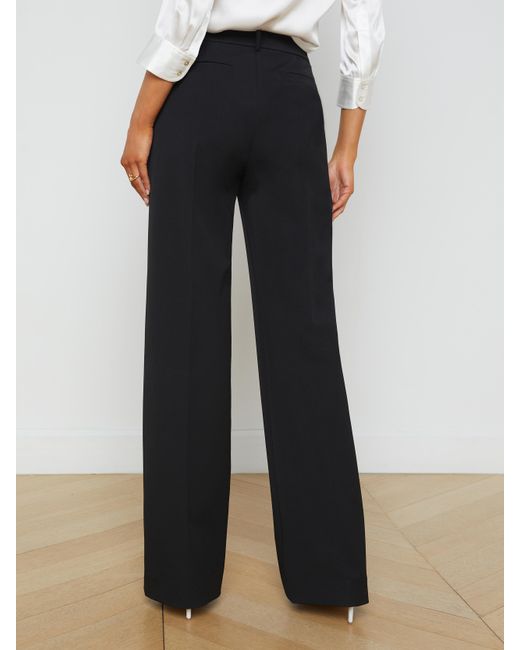 L'Agence White Livvy Straight-leg Trouser