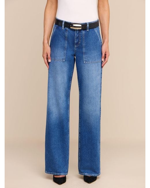 L'Agence Blue Christel Wide-Leg Jean