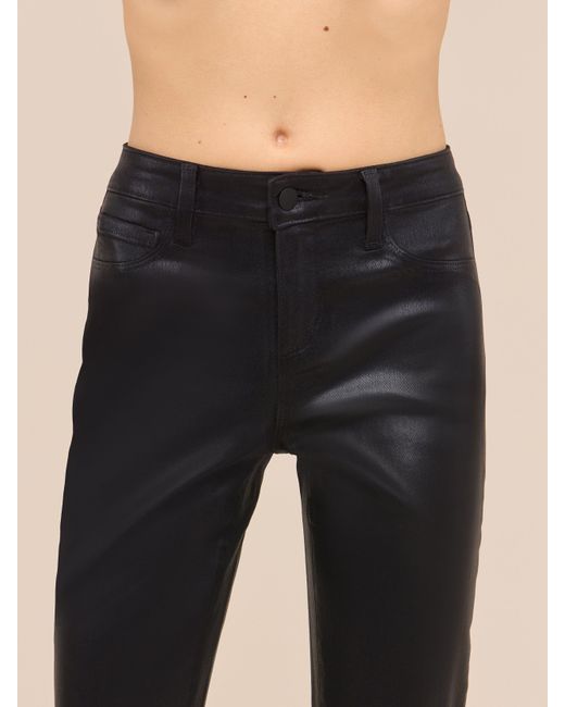 L'Agence Black Petite Marty Coated Jean