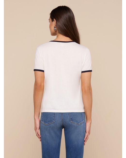 L'Agence Natural Tommie Crewneck T-Shirt