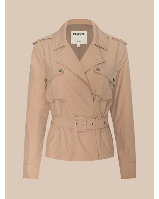 L'Agence Natural Calida Windbreaker Trench