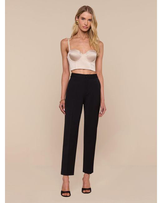 L'Agence Black Nysa Bustier Top