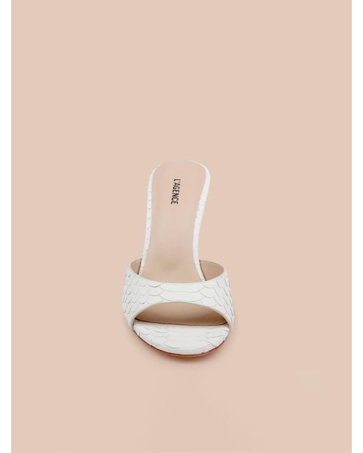 L'Agence Natural Avery Leather Open-Toe Mule