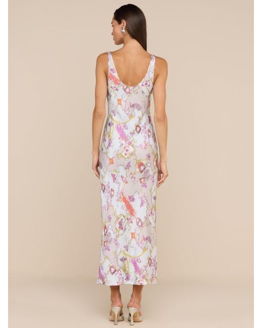 L'Agence Natural Akiya Satin Maxi Dress