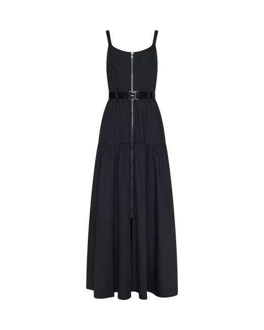 L'Agence Black Rima Maxi Dress