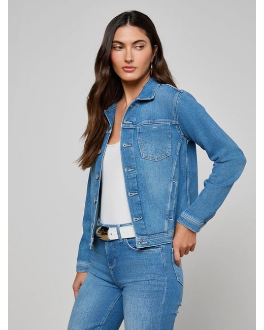 L'Agence Blue 'Agence Celine Jean Jacket