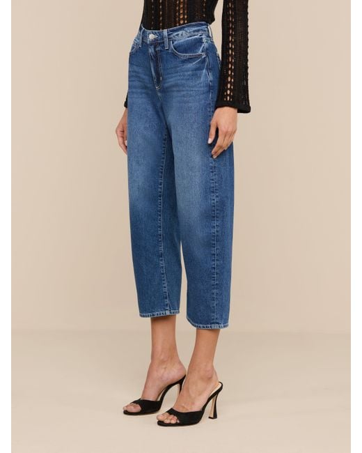 L'Agence Blue Mallis Bow-Leg Jean