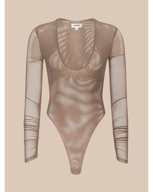 L'Agence Natural Thalassa High-Leg Bodysuit