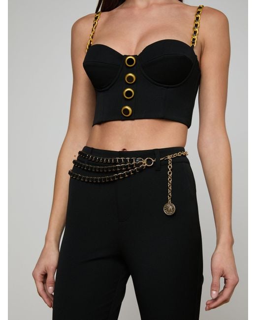 L'Agence White Alisha Chain Belt