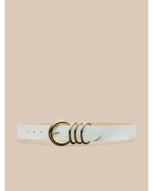 L'Agence Metallic Tobar Leather Belt