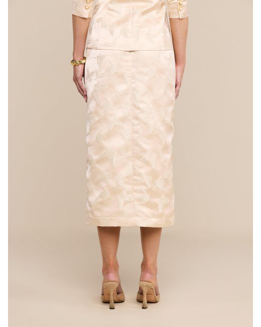 L'Agence Natural Madonna Midi Skirt