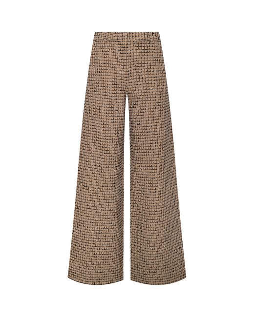 L'Agence Natural Pilar Tweed Wide-Leg Pants