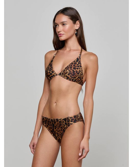 Haut De Bikini Triangle Annabelle, Imprimé Léopard Marron L'Agence en coloris Multicolor