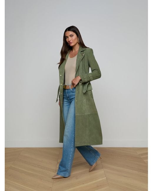 L'Agence Green Petite Scottie Coated Jean