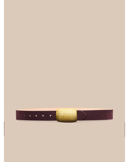 L'Agence Natural Montell Suede Belt