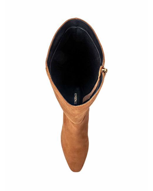 L'Agence Brown Eugenie Block-Heel Boot