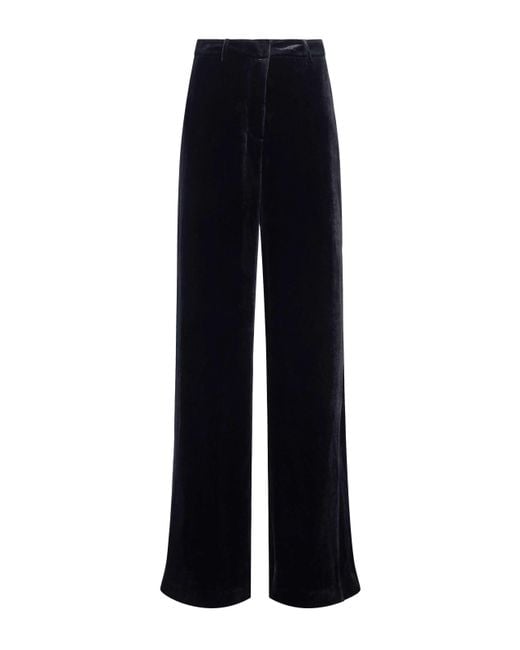 Pantalon En Velours Pilar En Noir L'Agence en coloris Blue