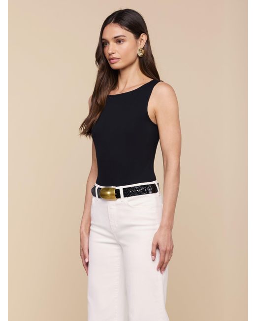 L'Agence Multicolor 'Agence Riza Boatneck Bodysuit