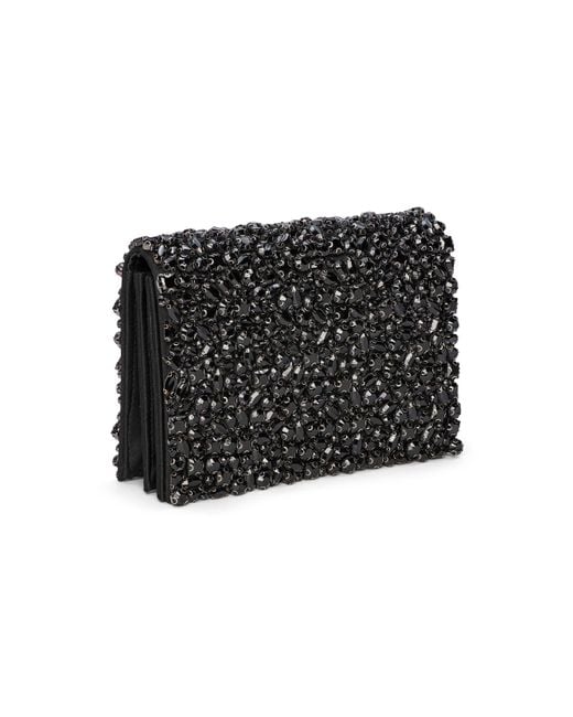 L'Agence Black Victoire Crystal Clutch